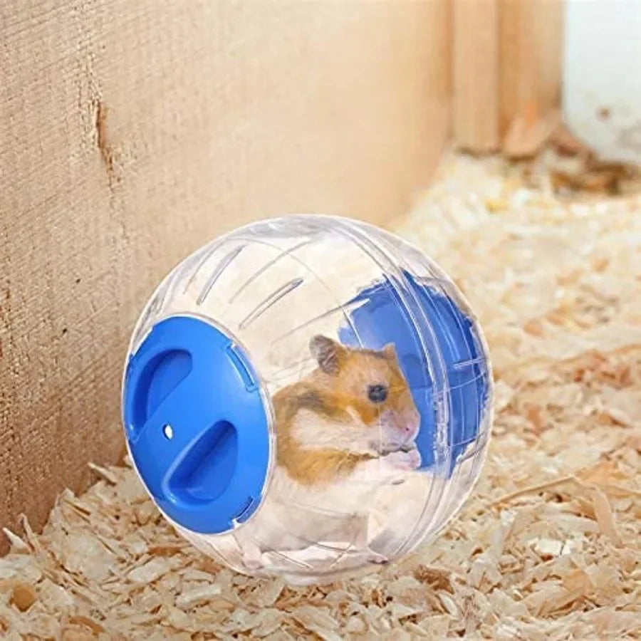 Mini New Cute Dwarf Hamster Running Ball 4.72 Inches Crystal Ball for Hamsters Small Silent Exercise Wheel Cage Accessories for