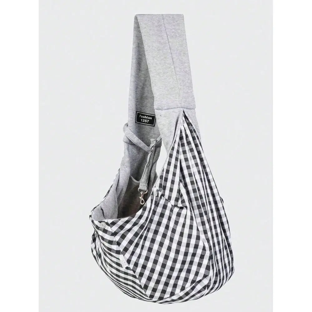 1pc Pet Travel Carrier Bag, Breathable Ventilated Shoulder Crossbody Large Capacity Portable Cat Bag, Suitable For Small Pets U