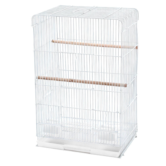 Household Bird Cage with Hnadle Wrought Iron Bird Cage Removable Tray Portable Parrot Cage for Indoor Outdoor Home Bird Feeding